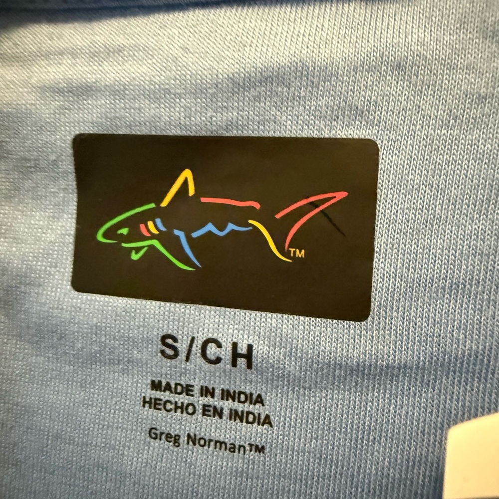 Greg Norman Collection Light Blue Short Sleeve Tee - Picture 4 of 4